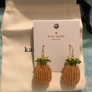 Kate Spade “By The Pool” Pineapple Drop Earrings